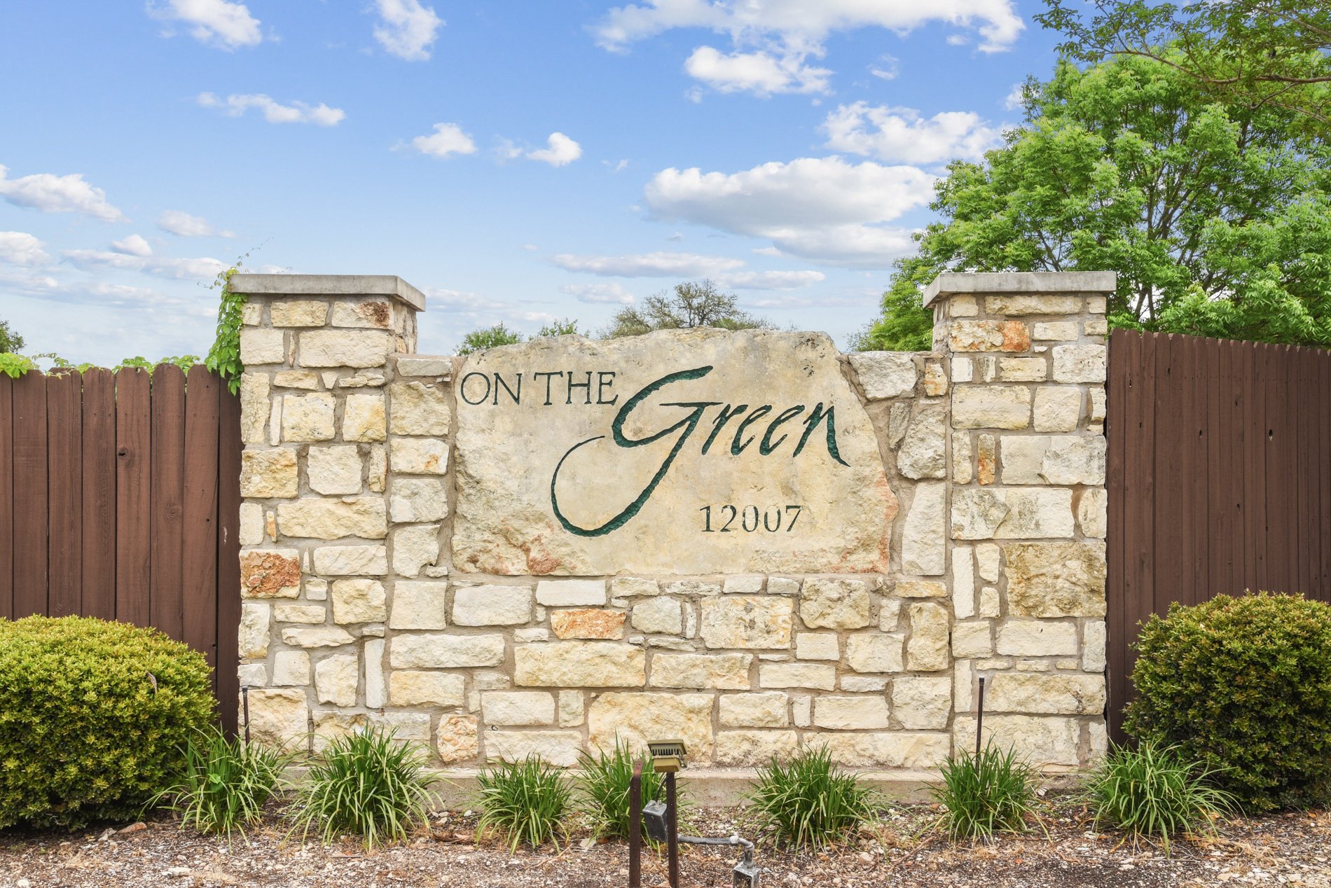 Property Signage at On The Green in Austin, TX